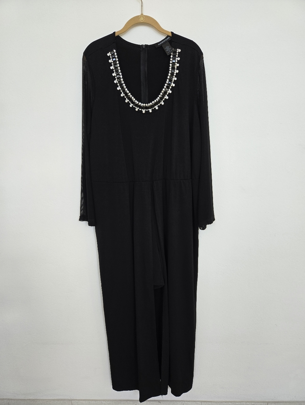 Parker & Quinn Black Women's Romper Shorts Jumpsuit Size  2X